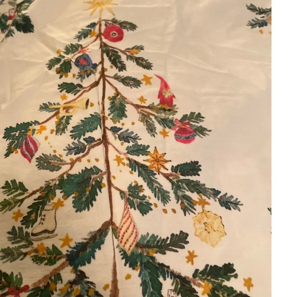 Pottery Barn Christmas in the Country King Duvet Cover 2 Shams Set 3 Pieces